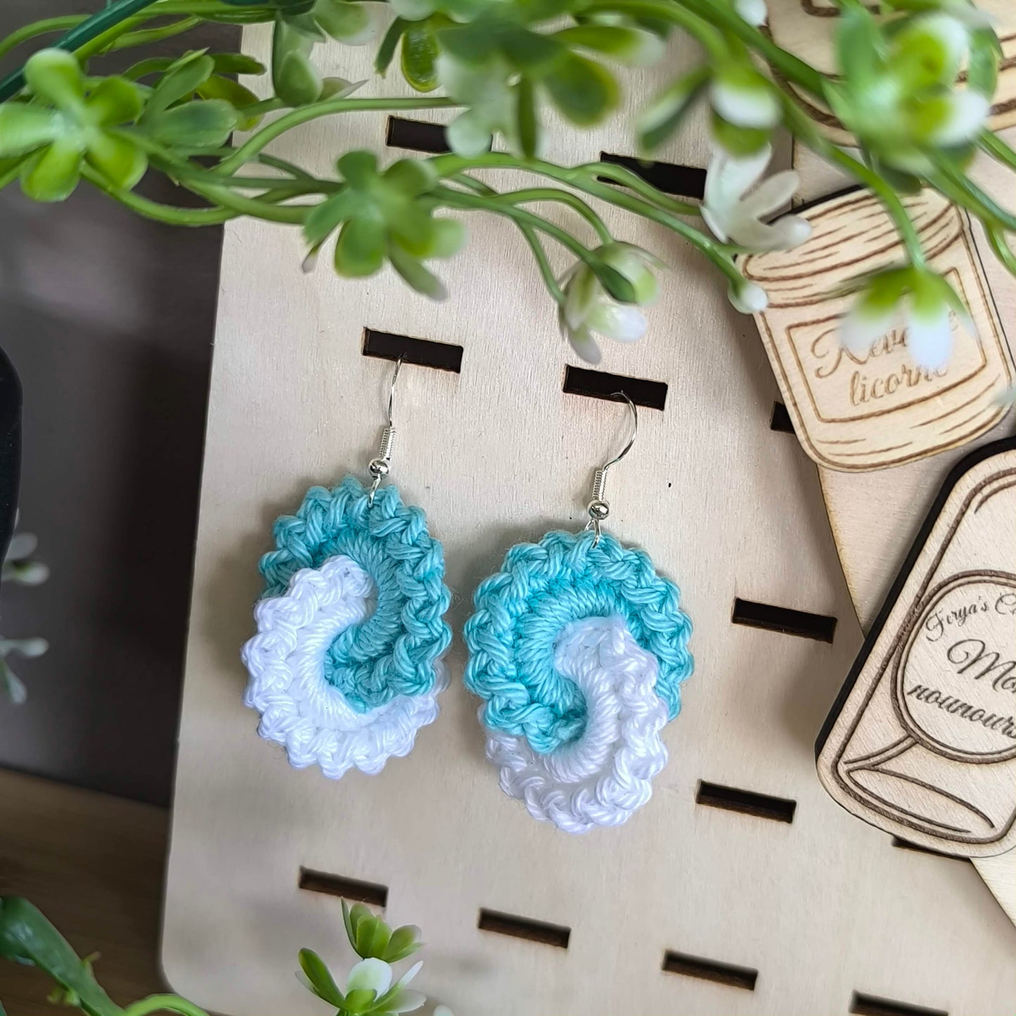 Boucle d'oreille '' Infinity '' Argent