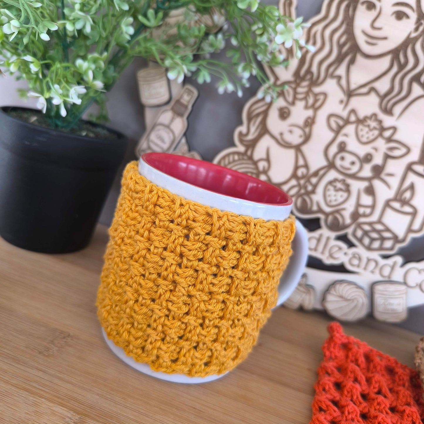 Protège tasse au crochet