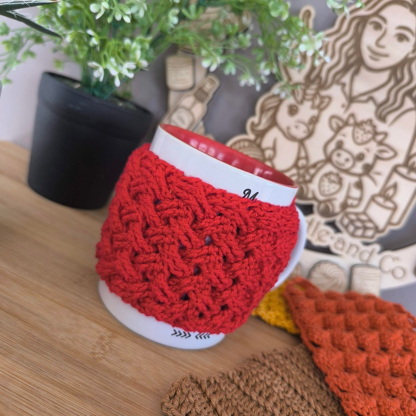 Protège tasse au crochet