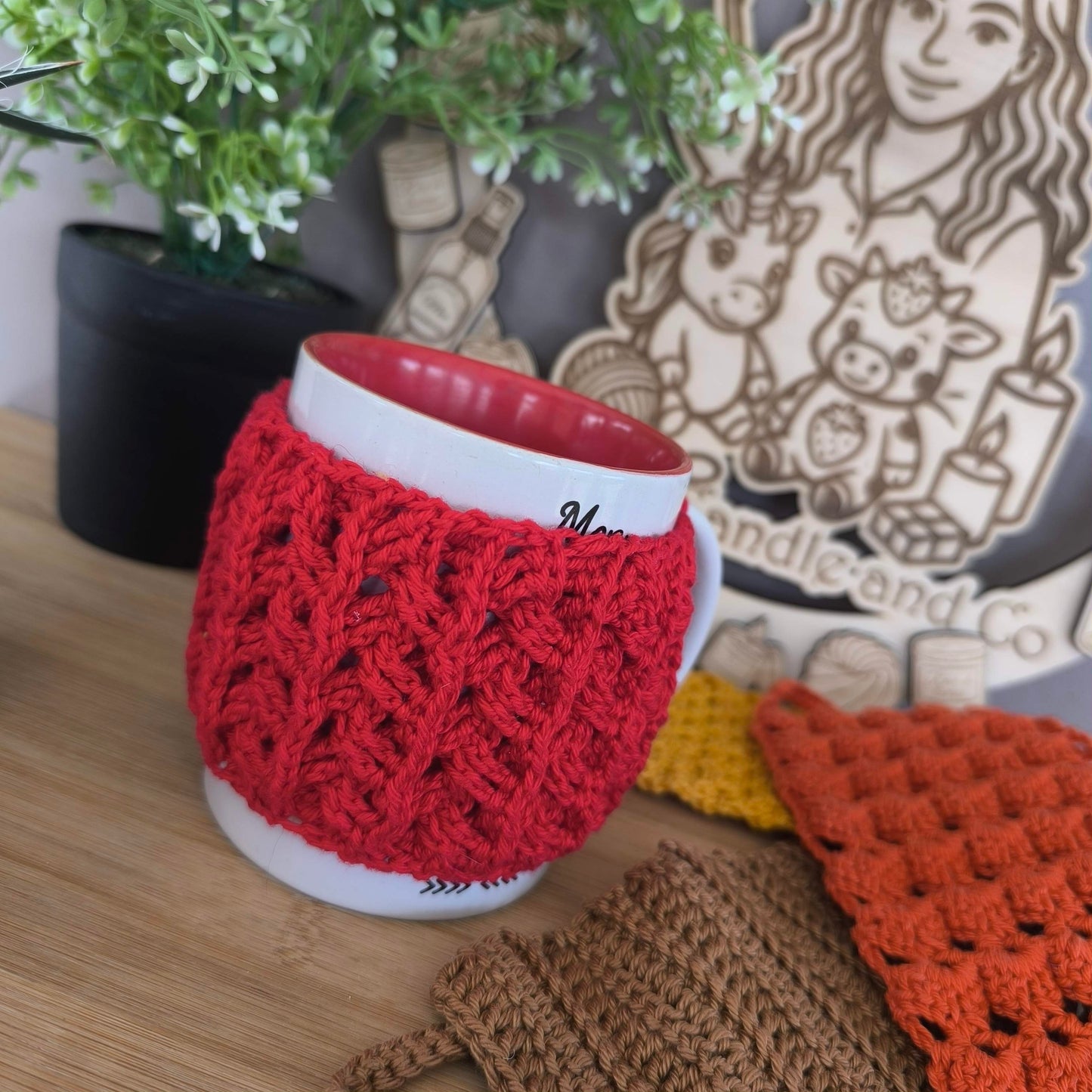 Protège tasse au crochet