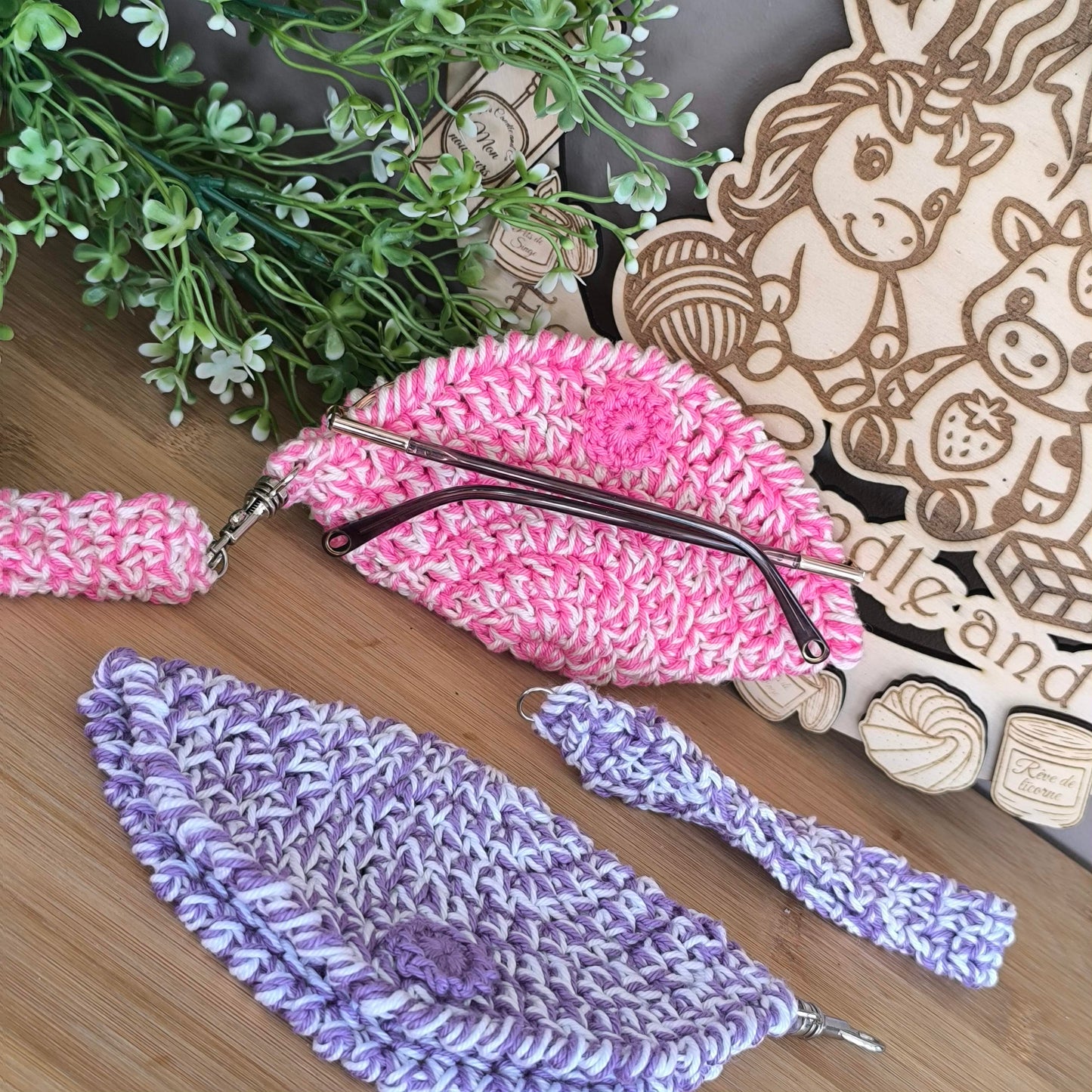 🕶️ Dragonne à lunette – Fait Main au Crochet