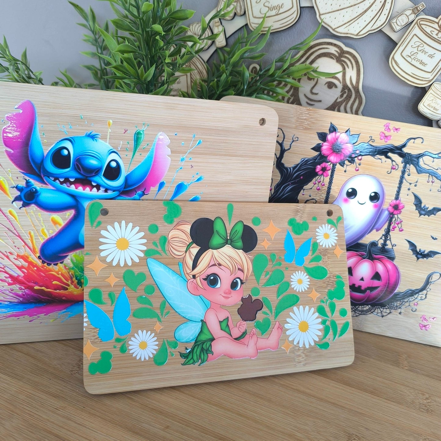 🚪 Plaque Décorative en Bambou – Chambre / Porte