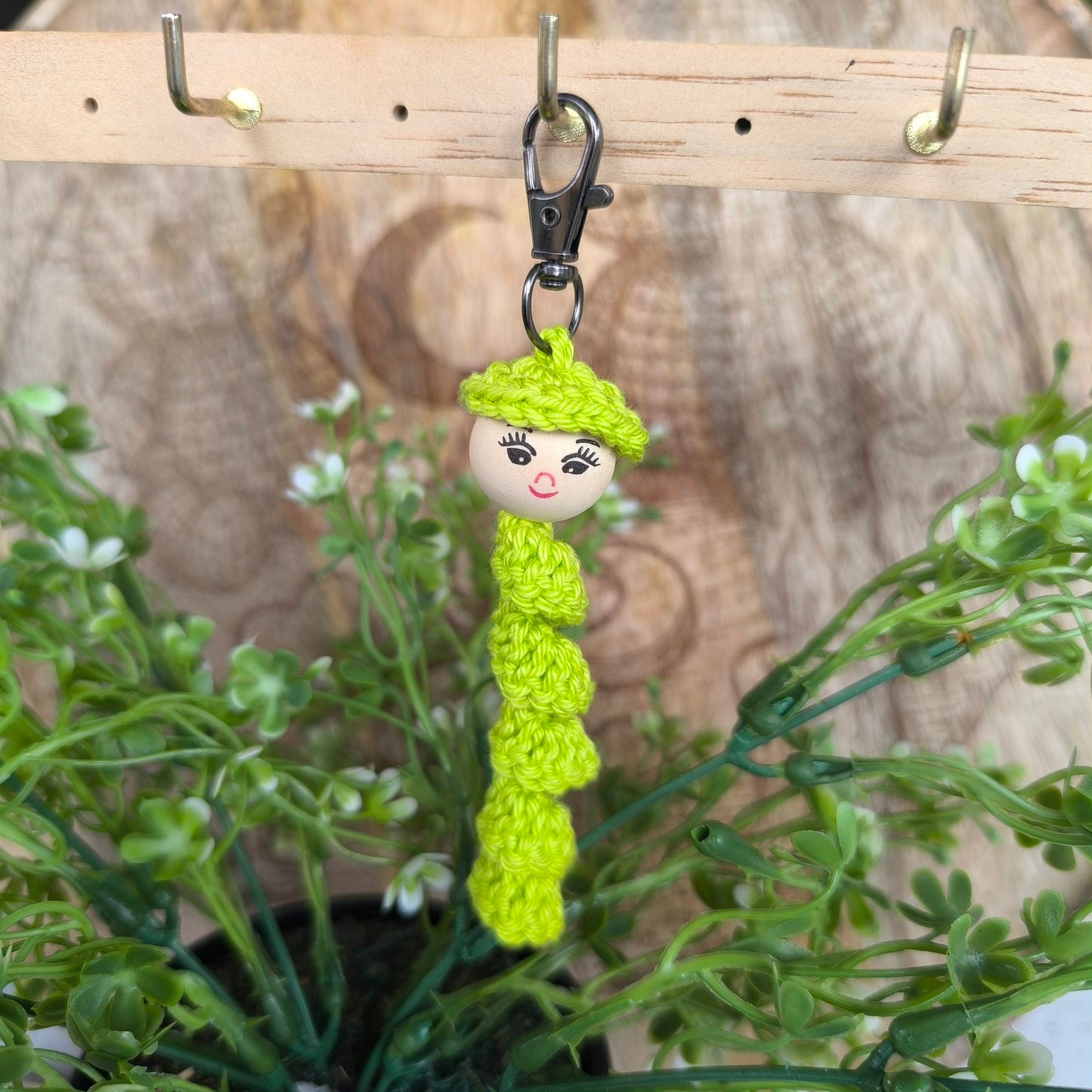 Porte-clés / Gri-gri de sac – Chenille du Bonheur