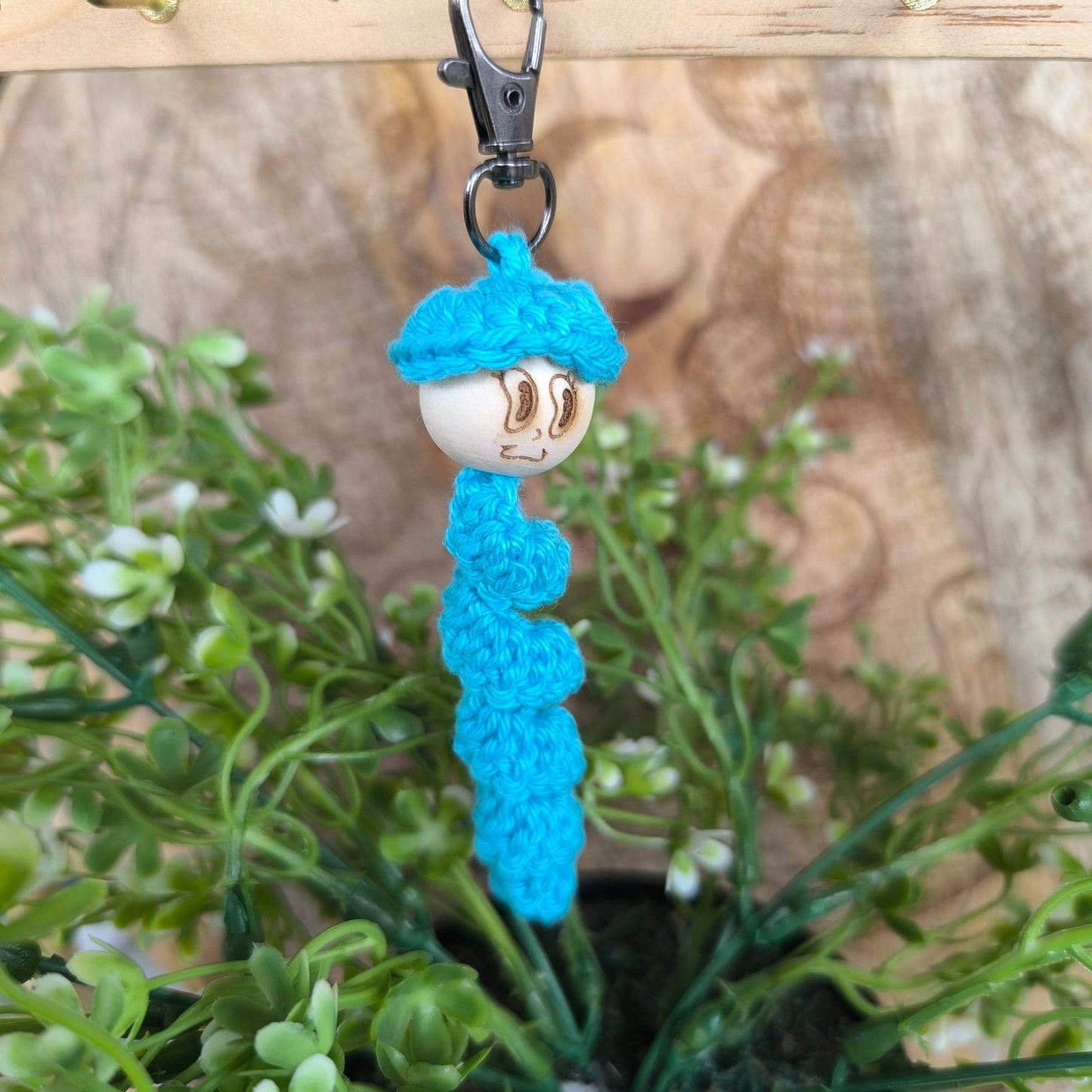 Porte-clés / Gri-gri de sac – Chenille du Bonheur