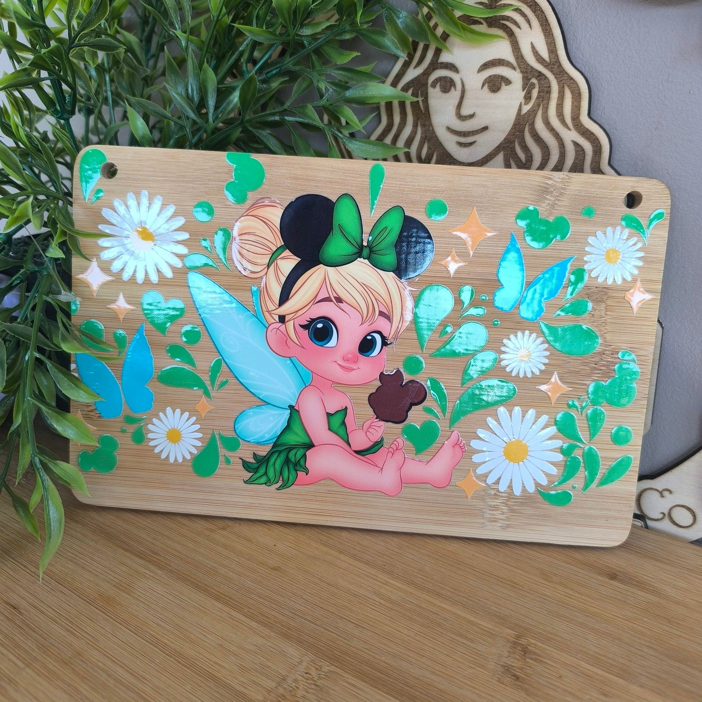 🚪 Plaque Décorative en Bambou – Chambre / Porte