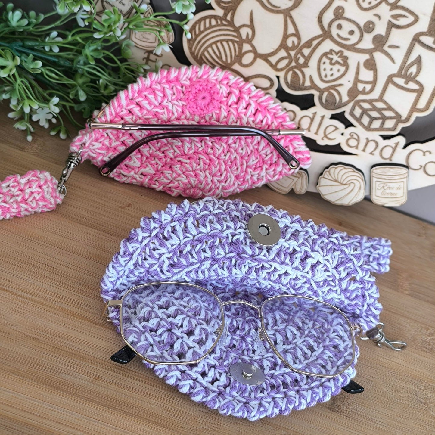 🕶️ Dragonne à lunette – Fait Main au Crochet