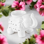 Brûleur Parfum en Céramique – Éléphant Élégant & Apaisant