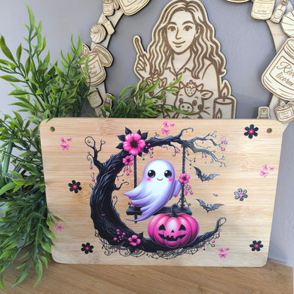 🚪 Plaque Décorative en Bambou – Chambre / Porte