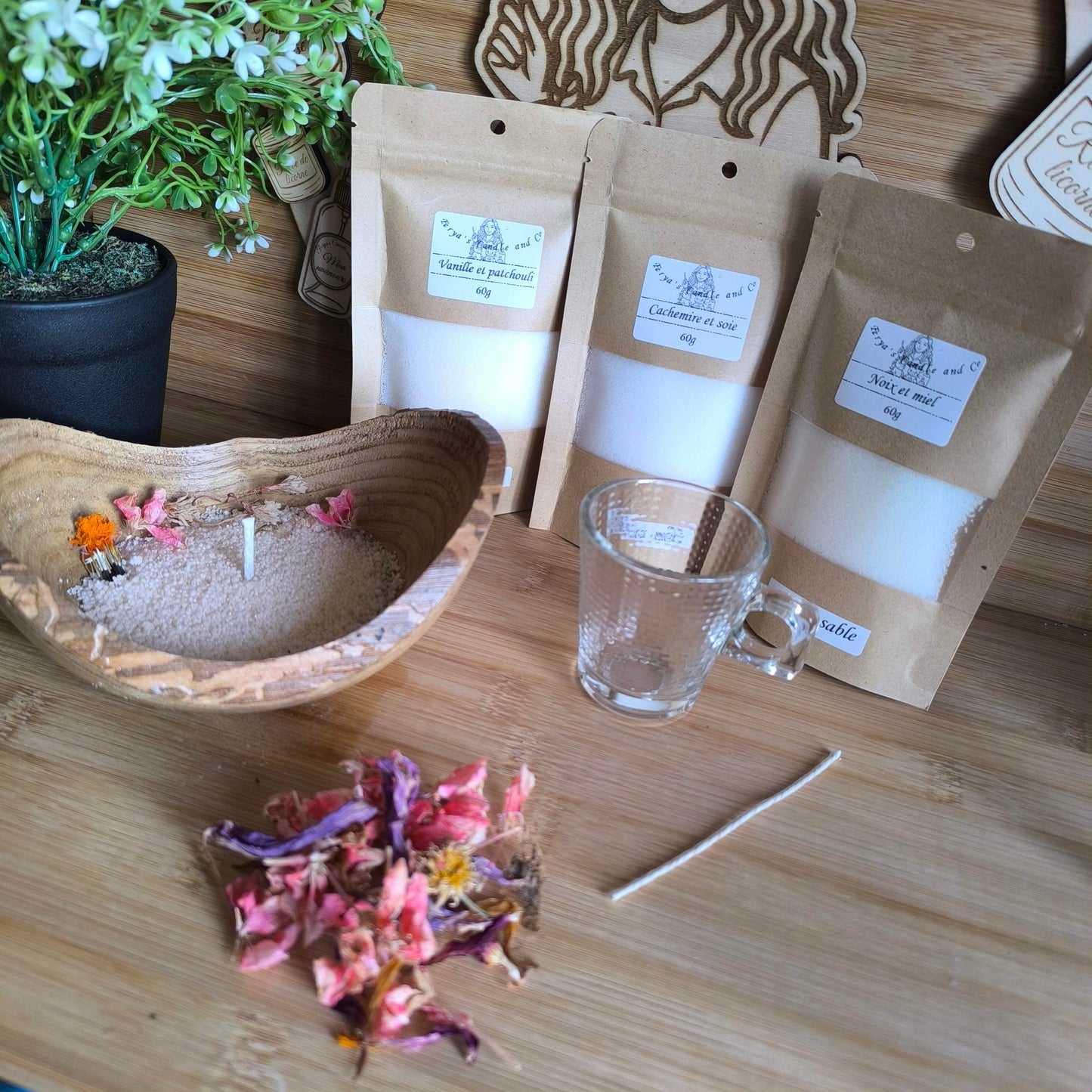 🕯️ Kit Bougie Sable Parfumée