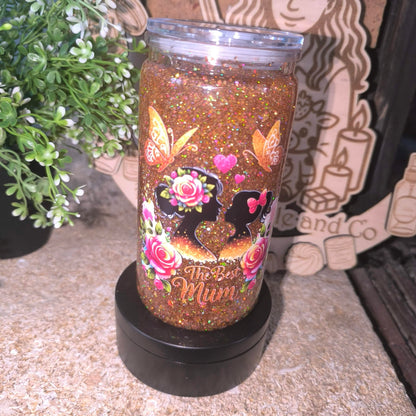 Verre/gourde paillettes