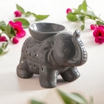 Brûleur Parfum en Céramique – Éléphant Élégant & Apaisant