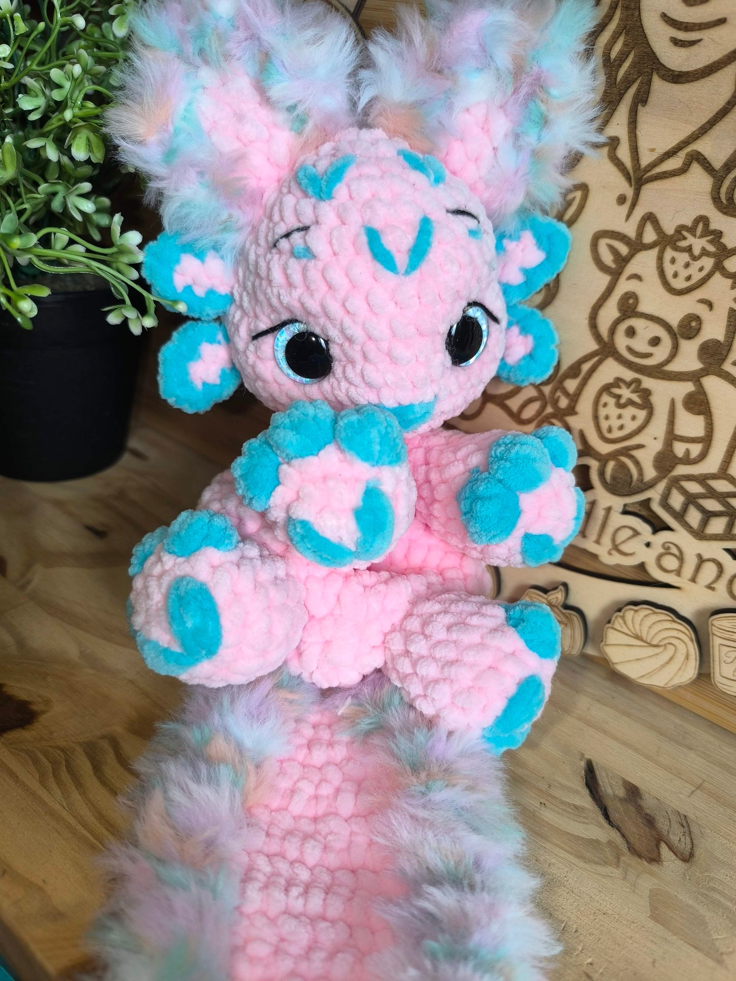 Peluche AxolotlChat au crochet