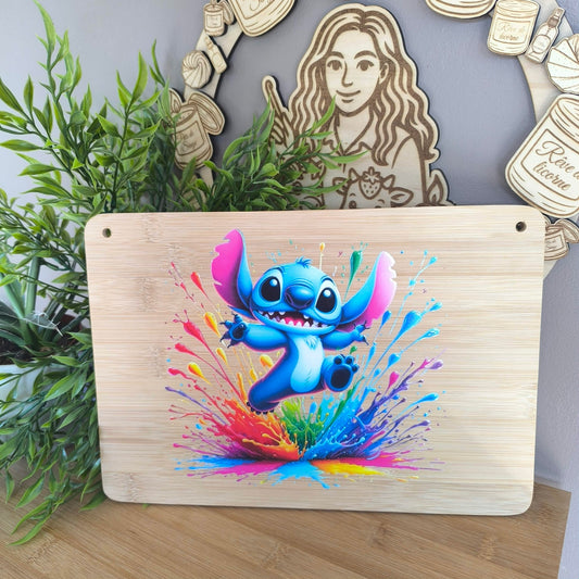 🚪 Plaque Décorative en Bambou – Chambre / Porte