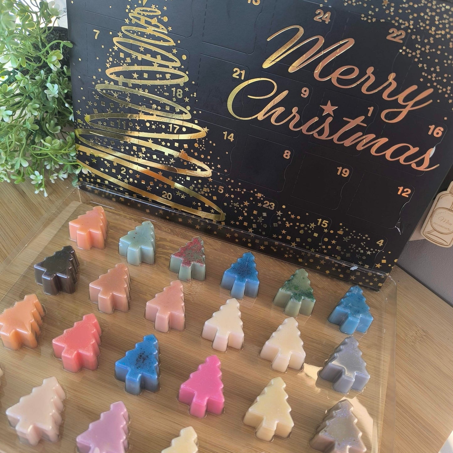 Calendrier de l'avent fondant parfumé sapin