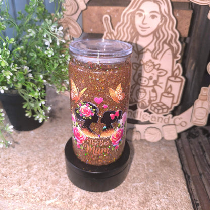 Verre/gourde paillettes