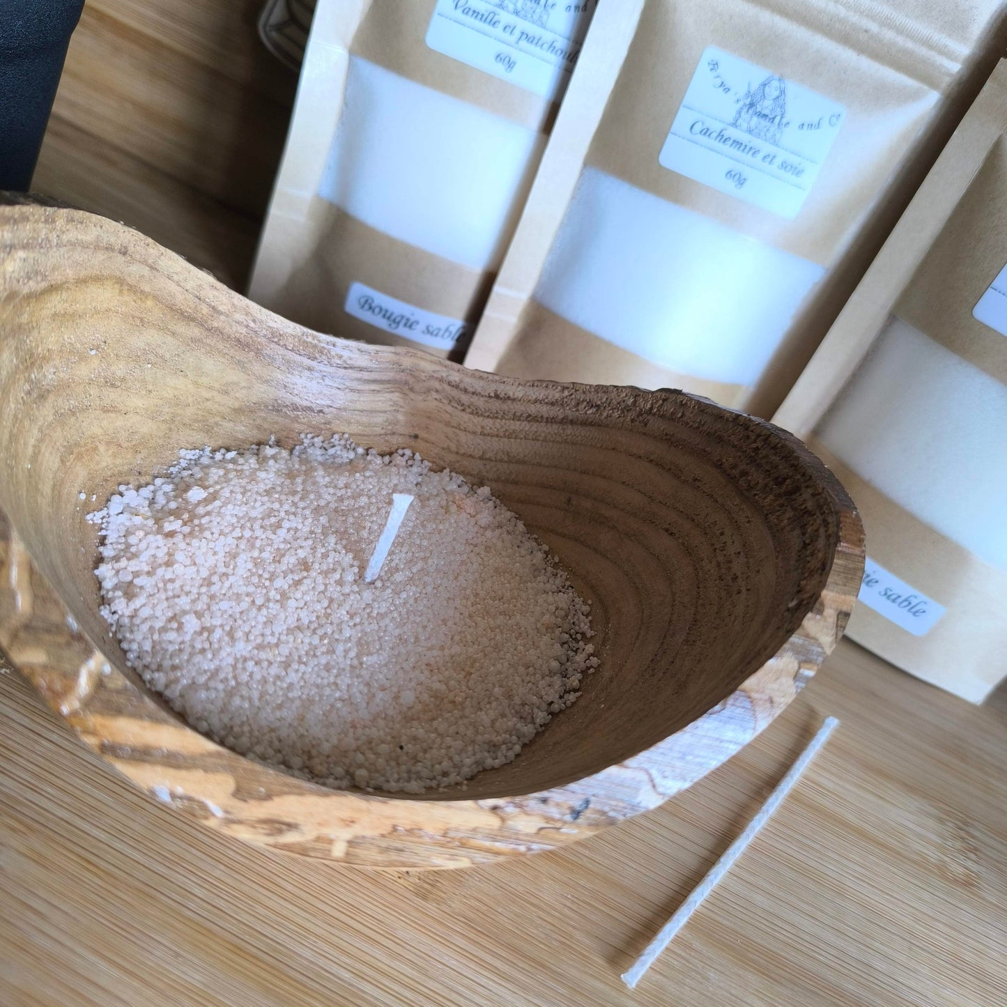 🕯️ Kit Bougie Sable Parfumée