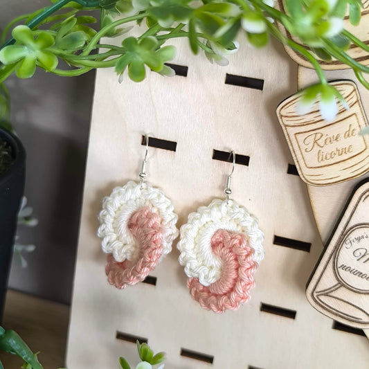 Boucle d'oreille '' Infinity '' Argent
