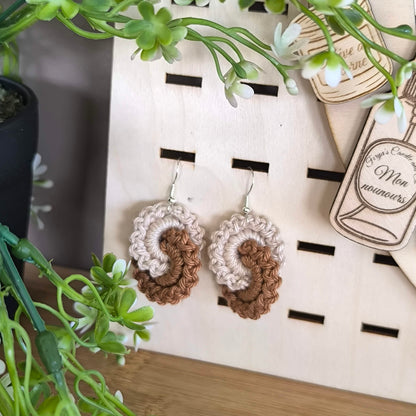 Boucle d'oreille '' Infinity '' Argent