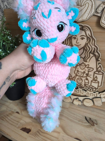 Peluche AxolotlChat au crochet